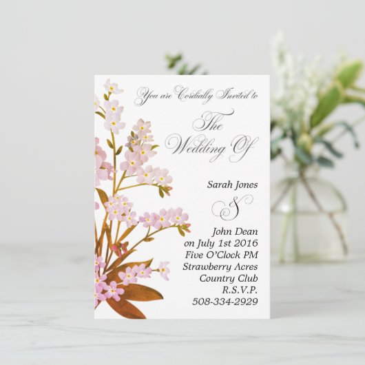 Einladung Hochzeit (Stehend Vorderseite)