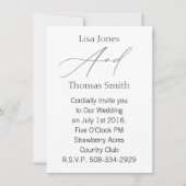 Einladung Hochzeit (Vorderseite)