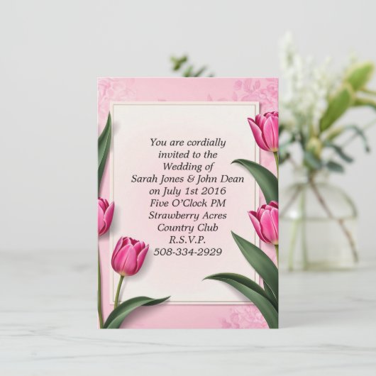 Einladung Hochzeit (Stehend Vorderseite)