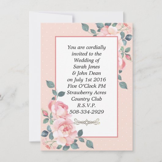 Einladung Hochzeit (Vorderseite)