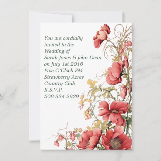 Einladung Hochzeit (Vorderseite)