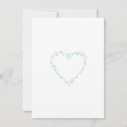 Einladung Hochzeit (Rückseite)