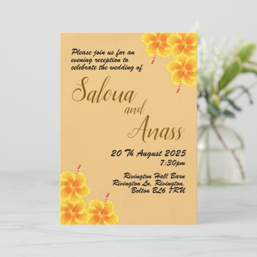 Einladung Hochzeit (Stehend Vorderseite)