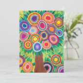 Einladung Hochzeit Bar Mitzvah Duschbaum des Leben (Stehend Vorderseite)