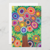 Einladung Hochzeit Bar Mitzvah Duschbaum des Leben (Vorne/Hinten)