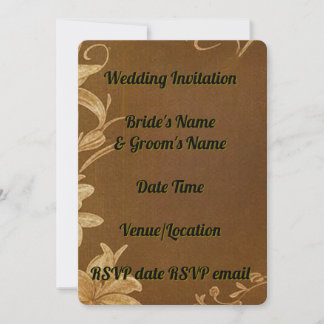 Einladung Hochzeit Elegante florale Romanic Rustik