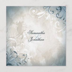 Einladung Hochzeit Elegante Vintage Foliage & Swir