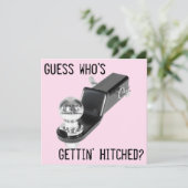 Einladung - Hochzeit - "Hitched" (Stehend Vorderseite)