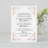 Einladung Hochzeit - Jugendstil mit Gedicht (Stehend vorne)