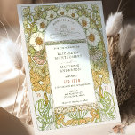 Einladung Hochzeit Jugendstil Vintag von Mucha<br><div class="desc">Art Nouveau Vintage Hochzeit Einladungen von Alphonse Mucha in einem floralen, romantischen und whimsical Design. Viktorianische Schnörkel ergänzen klassische Deko-Schriftart. Bitte geben Sie Ihre persönlichen Informationen ein, und Sie sind fertig. Wenn Sie das Design weiter ändern möchten, klicken Sie einfach auf den blauen Button "Anpassen". Vielen Dank, dass Sie mein...</div>