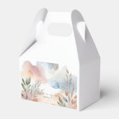 Einladung Hochzeitsaquarel Geschenkschachtel (Rückseite)