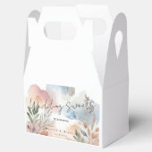 Einladung Hochzeitsaquarel Geschenkschachtel (Geöffnet)