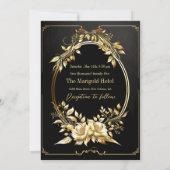 Einladung Hochzeitsfeiern Editable Luxusdesigns (Rückseite)