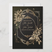 Einladung Hochzeitsfeiern Editable Luxusdesigns (Vorderseite)