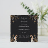 Einladung Hochzeitslayout kann personalisiert werd (Stehend Vorderseite)