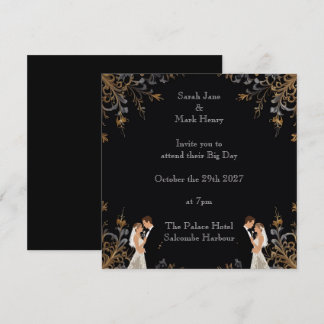 Einladung Hochzeitslayout kann personalisiert werd