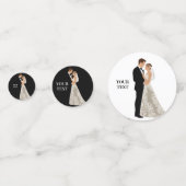 Einladung Hochzeitslayout kann personalisiert werd Konfetti (Vorderseiten)