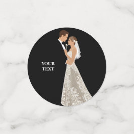 Einladung Hochzeitslayout kann personalisiert werd Konfetti