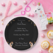 Einladung Hochzeitslayout kann personalisiert werd Pappteller (Party)