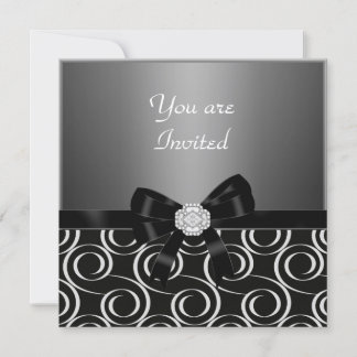 Einladung Holzkohle Stilvolle Geburtstagsparty