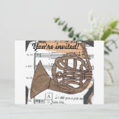 Einladung Horn (Stehend Vorderseite)