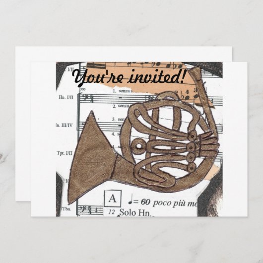 Einladung Horn (Vorne/Hinten)