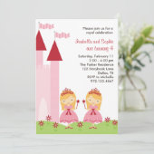 Einladung hübscher Blonde-Prinzessinnen (Stehend Vorderseite)