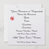 Einladung hübscher Blumenkranz (Rückseite)