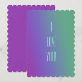 Einladung "I Liebe you" (Vorne/Hinten)