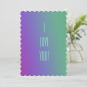 Einladung "I Liebe you" (Stehend Vorderseite)