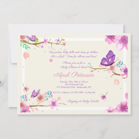 Einladung im Butterfly Valley (Vorderseite)