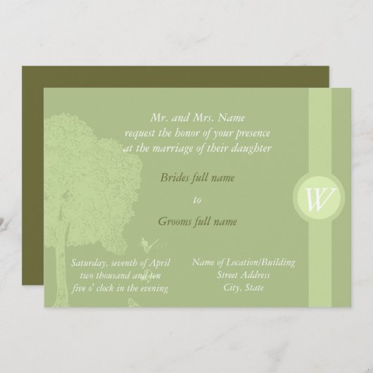 Einladung im Freien (Vorne/Hinten)