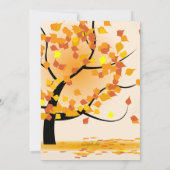 Einladung im Herbst-Foto (Rückseite)