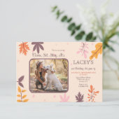 Einladung im Herbst-Foto (Stehend Vorderseite)