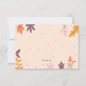 Einladung im Herbst-Foto (Rückseite)