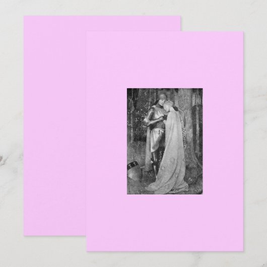 Einladung im Mittelalter (Vorne/Hinten)