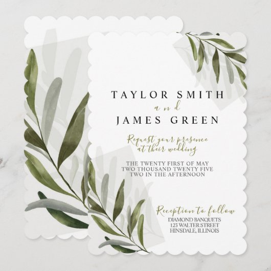 Einladung im Mittelmeerraum (Vorne/Hinten)