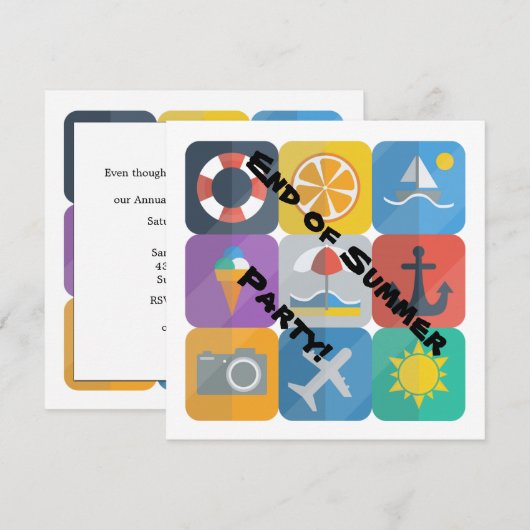 Einladung im Sommer (Vorne/Hinten)