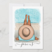 Einladung im Sommer Junggeselinnen-Abschied (Vorderseite)