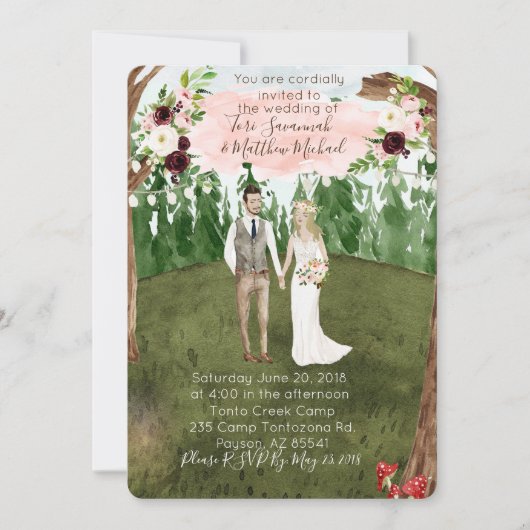 Einladung in den ruhigen Wald (Vorderseite)