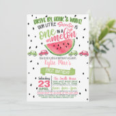 Einladung in einem Melon-Laufwerk am Geburtstag (Stehend Vorderseite)