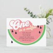 Einladung in einem Melon zum ersten Geburtstag (Stehend Vorderseite)