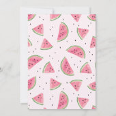 Einladung in einem Melon zum Geburtstag (Rückseite)