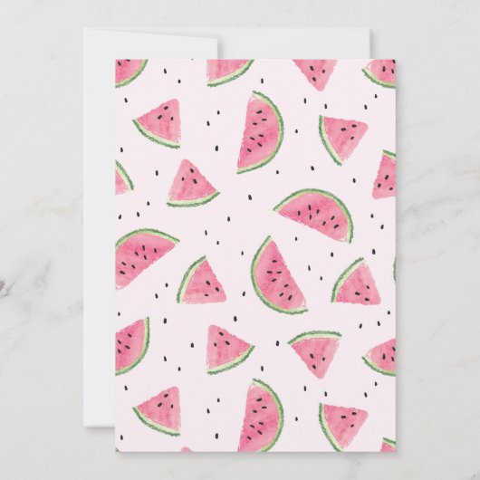 Einladung in einem Melon zum Geburtstag (Rückseite)