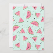 Einladung in einem Melon zum Geburtstag (Rückseite)