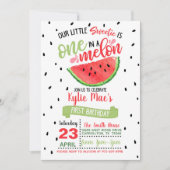 Einladung in einem Melon zum Geburtstag - Rot (Vorderseite)