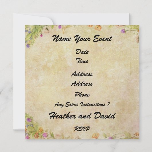 "Einladung in einer Flasche" - Einladung zum Stran (Rückseite)