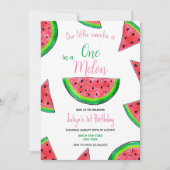 Einladung in einer Melone 1. Geburtstag (Vorderseite)