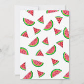 Einladung in einer Melone 1. Geburtstag (Rückseite)