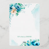 Einladung in Pastellfarben (Rückseite)